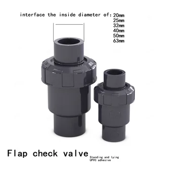 Sanli UPVC preverite ventil plastični strešnik preverite ventil PVC preverite ventil protipovratni ventil horizontalna in vertikalna univerzalno 1Pcs