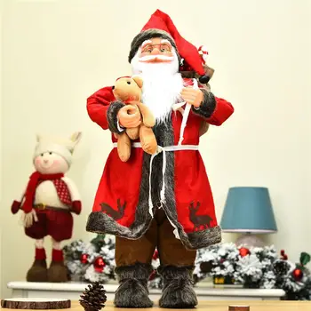 Santa Claus Lutka Veliko Božično Drevo Ornament Novo Leto Doma Dekoracijo Otroci Darilo Vesel Božični Okraski, Santa Lutka Figur