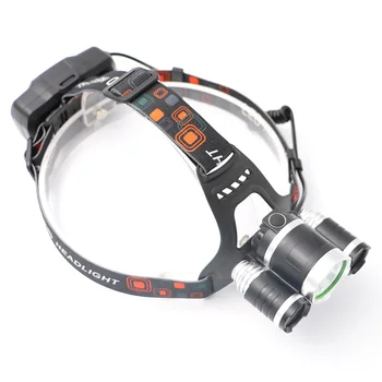 SANYI 1*T6+2*R2 LED Žaromet 4 Načini USB Polnilne Smerniki Čelada, Bakla Glavo Svetilka za Kampiranje Tek Pohodništvo