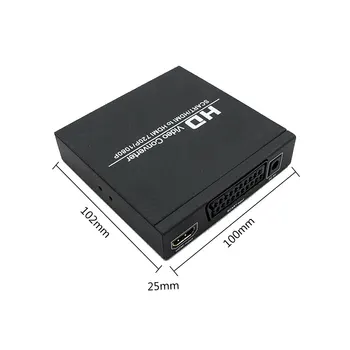SCART Na HDMI Pretvornik Podpira RGB In CVBS Video Signale HDMI 720P/1080P Z EU Napajanje Za HDTV STB