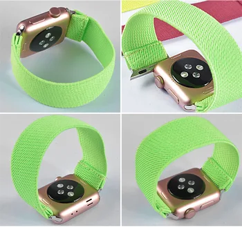 Scrunchie Elastično zapestnico Za Apple Watch 6 SE 5 Band 38 mm 42mm za iwatch Serie 5 4 3 2 1 zanke Trakov 40 mm Pas za Zapestje 44 mm