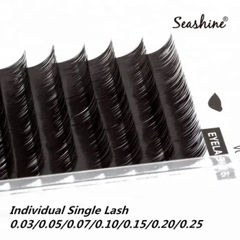 Seashine Podaljšanje Trepalnic J B C D L Naravno Mehko Posamezno Trepalnico 0.03-0.25 Debeline Trepalnice Razširitev Klasičnih Eno Trepalnice