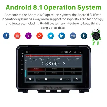 Seicane 9 Inch Android 9.1 avtoradia Za Suzuki JIMNY 2019 2Din GPS Navigacija Multimedia Player Podporo DVR AUX Wifi-OBDII CSD