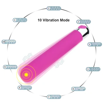 Seks odraslih Izdelka 10 Hitrosti Bullet Vibrator, Dildo Vibratorji AV Palico G-spot Analni Klitoris Stimulator Spolnih Igrač za Ženske Maturbator