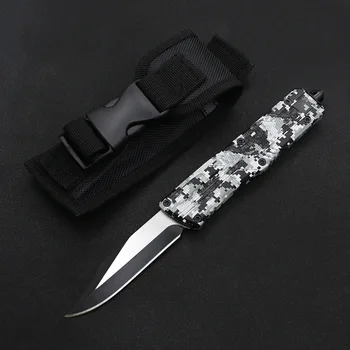 SF otf aluminija ročaj noža 8 slog rezilo kampiranje preživetja na prostem EOS lov Taktično orodje, večerja kuhinjski nož