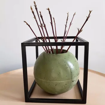 Sferične vaza plesni Žogo Oblikovane Konkretne pot silikonski kalup konkretne plesni Krog cementa vaza plesni