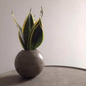 Sferične vaza plesni Žogo Oblikovane Konkretne pot silikonski kalup konkretne plesni Krog cementa vaza plesni