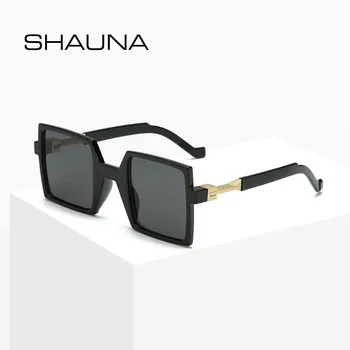 SHAUNA Retro Kvadratnih sončna Očala UV400