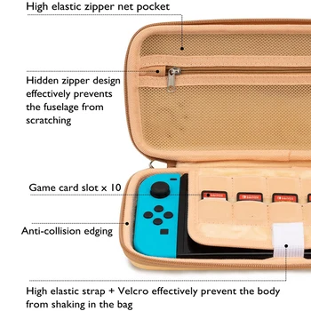 Shiba Inu Stikalo Vrečko za Shranjevanje Silikonski Ušesni Vodotesno PU Težko Pokrivajo Lupini NS kovček Polje Za Nintendo Stikalo Dodatki