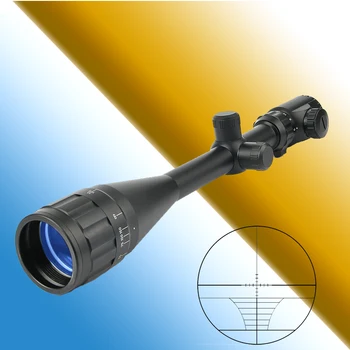SIGHT 6-24x50 Taktično Lov Riflescope Rdeče in Zeleno Osvetljen Pištolo Področje s Področje Nastavek za Hitro Ciljem in Streljanje