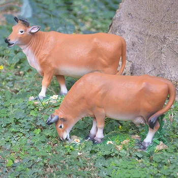 Simulacija goveda okraski živalske skulpture smolo obrti