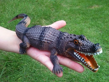 Simulacija mehke igrače plastične krokodil igrača morskih živali model smešno težavno praktična šala pripomoček novost, presenečenje, darilo Otrok