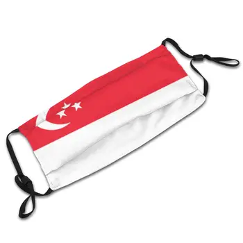 Singapur Standardne Zastave Za Večkratno Uporabo Masko Proti Prahu Maske Z Filtri Za Zaščito Masko Respirator Usta Žarilna