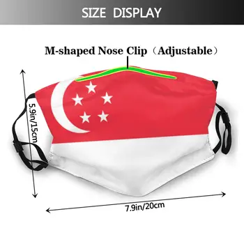 Singapur Standardne Zastave Za Večkratno Uporabo Masko Proti Prahu Maske Z Filtri Za Zaščito Masko Respirator Usta Žarilna