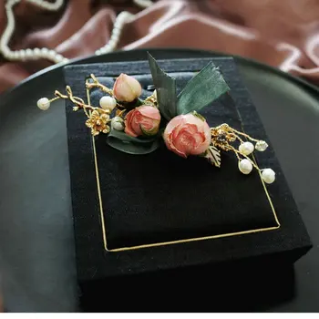 SINZRY unikatne ročno naravni biser konzervirane rose cvet poročne broške pin ustvarjalni modni nakit za ženske