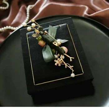 SINZRY unikatne ročno naravni biser konzervirane rose cvet poročne broške pin ustvarjalni modni nakit za ženske
