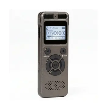 Siva Skrivnost Digitalni Avdio Snemalnik 8GB 16GB 32GB Profesionalni Prenosni Snemalnik MP3 Za Poslovna Podpora do 64 G TF Kartica
