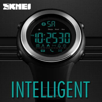 SKMEI Bluetooth Smart Watch Moških Pedometer Štoparica Nepremočljiva Športne Ure Digitalne LED Elektronika Watch Ura Moških Smartwatch