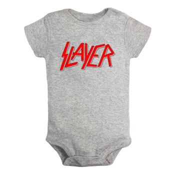 Slayer Ameriški Znanih Hitrost Trak Design Newborn Baby Fantje, Dekleta Obleke Jumpsuit Tiskanje Dojenčka Obleka, Obleke Bombaž Določa
