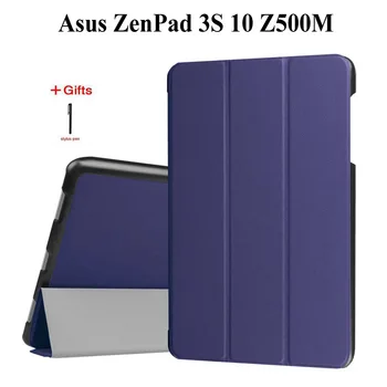 Slim Magnetni Zložljiva PU Usnja Flip Case za Asus ZenPad 3S 10 Z500M 9.7 palčni Stojalo pokrov za Asus Z500m Tablet Primerih+Pen