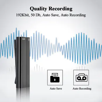 Slim Mini Majhen Posnetek nosljivi snemalnik zvoka snemanje zvoka dolgo pripravljenosti čas snemanja MP3 predvajalnik
