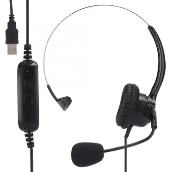Slušalke Slušalka Mono-Uho USB Slušalke Slušalka Prenosni Računalnik Slušalke za Skype Slušalke Slušalke USB Slušalke