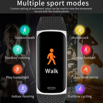 Smart Band Watch Ip68 Vodotesen Fitnes Zapestnica Krvnega Tlaka, Srčnega utripa Šport Fitnes Tracker Pazi Za Android IOS