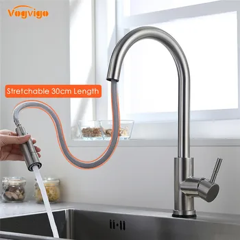 Smart Touch Kuhinjske Pipe Žerjav za Senzor Kuhinjsko Pipo za Vodo Korito Mešalnik Vrtenje Dotik Pipo Senzor Vode Mešalnik