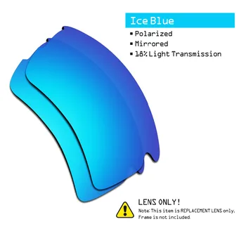 SmartVLT 2 Parov Polarizirana sončna Očala Zamenjava Leč za Oakley Uniforme 2.0 XL Ice Blue in Srebro, Titan