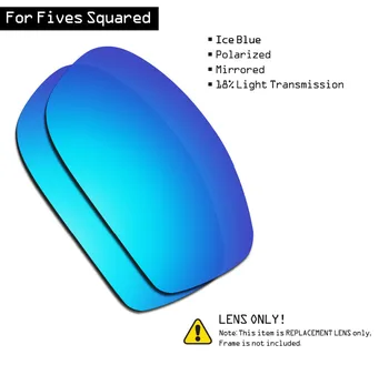SmartVLT Polarizirana sončna Očala Zamenjava Leč za Oakley Petke Kvadrat - Ice Blue