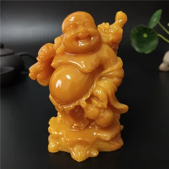Smeh Kip Bude, umetnih Jade Kamen Maitreja Buda Kiparstvo Figurice Fengshui Doma Dekor Vrtu Okrasni Kipi