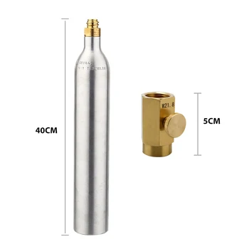 Soda voda, je 0,6 L Steklenico Tank Valj z Ventilom TR21*4 Visoko Stisnjen Steklenico z Polnjenje Soda Adapter W21.8-14 ali CGA 320