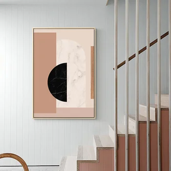 Sodobna Geometrijske Tiskanja Platno Wall Art Plakat Abstraktnega Slikarstva Minimalističen Nordijska Dekoracijo Sliko Skandinavskih Doma Dekor