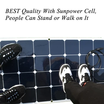 Sončne celice, Komplet 12V 300w 200w 100W Z ZDA Sunpower C60 Celice, Fotonapetostnega Modula 23% Učinkovitost Polnjenja Za Kampiranje RV Čoln