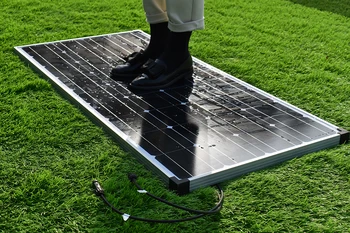 Sončne Celice Sončne celice 100W Toga Solid Steklo Kaliti Plošče Solarcity 12V Polnilec fotovoltaičnih PV