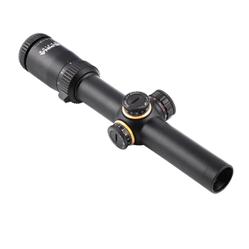 Spina Optika 1-8x24 Dolgo okularjem Puška Področje 1/2 MOA Kupolo Osvetljeni Reticle Riflescope Lov Streljanje Optika