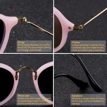 SPLOV Nov Modni Krog Polarizirana sončna Očala Retro Moški Ženske blagovne Znamke Oblikovalec Premaz Zrcali sončna Očala Gafas De Sol UV400