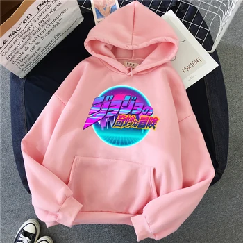 Spomladi in Jeseni Jojo Bizarnih Avanturo hoodie unisex moški ženske hooded prevelik anime majica ulične osnovne hoodies