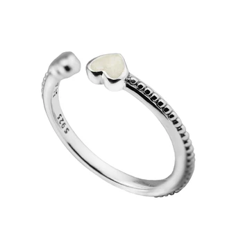 Srce Ljubezni Obroč 925 Sterling Srebrni Nakit Prstani Za Žensko DIY Nakit, Izdelava zaročni prstan