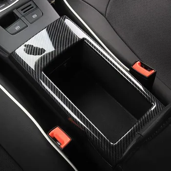 Sredinski Konzoli Armrest Box Okvir Okrasni Pokrov Trim Za Audi A3 8V-2018 ABS Ogljikovih Vlaken Slog Avto Styling Spremenjen