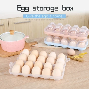 Stackable Jajce Škatla za Shranjevanje Organizator Hladilnik Shranjevanje Posode jajca orodja, Stojala Plastična sveže jajce police, Kuhinjski Pribor