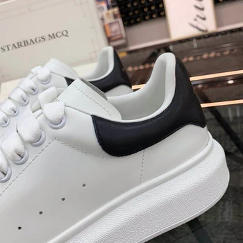 Starbags najvišjo različico za moške in ženske športni copati italijansko modno oblikovanje ravno čevlji belo usnje visoke kakovosti