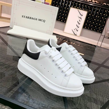 Starbags najvišjo različico za moške in ženske športni copati italijansko modno oblikovanje ravno čevlji belo usnje visoke kakovosti