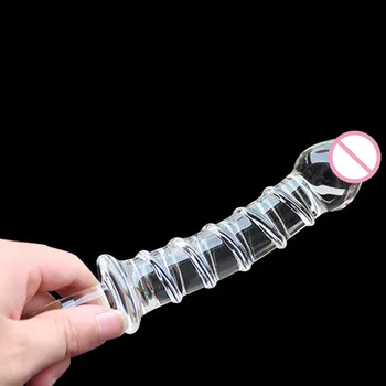 Stekla Dildos Ženski Vibrator Crystal analni Penis butt plug vagina vibrator sex igrače za ženske sex shop Masturbator Umetni penis