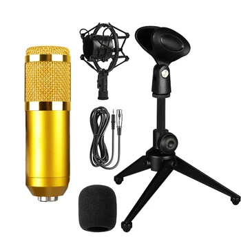 Strokovno Kondenzator Mikrofon za PC zvočni Posnetek Mikrofon za Karaoke Mikrofon Mic Komplet Zvočno Kartico, Mikrofon BM800