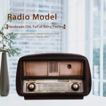 Strongwell Evropi Slog Radio Model Radio Retro Nostalgično Okraski Dom Dekoracija Dodatna Oprema Nostalgično Ornament Darilo Starinsko