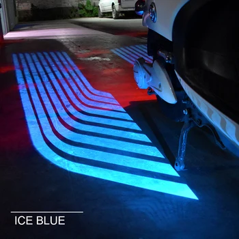 SUNKIA LED Poti, Razsvetljavo Dobrodošli Lučka Angel Krila Svetlobni Projektor Duha Shadow Mlaka za Motorna kolesa Pod Avto Svetlobe