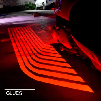 SUNKIA LED Poti, Razsvetljavo Dobrodošli Lučka Angel Krila Svetlobni Projektor Duha Shadow Mlaka za Motorna kolesa Pod Avto Svetlobe