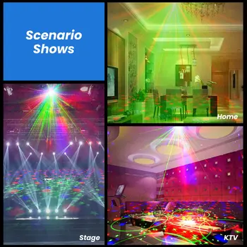 SUNYIMA 18W Stopnji Svetlobe, Zvoka Aktivira Obračanje Disco Krogla DJ Party Luči RGB LED Stopnji Svetlobe Za Božič Poroko