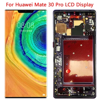 Super Amoled Za Huawei Mate 30 Pro LCD Zaslon na Dotik Z Okvirjem Računalnike Zbor Mate 30 Pro LIO-L09 L29 LCD Popravila